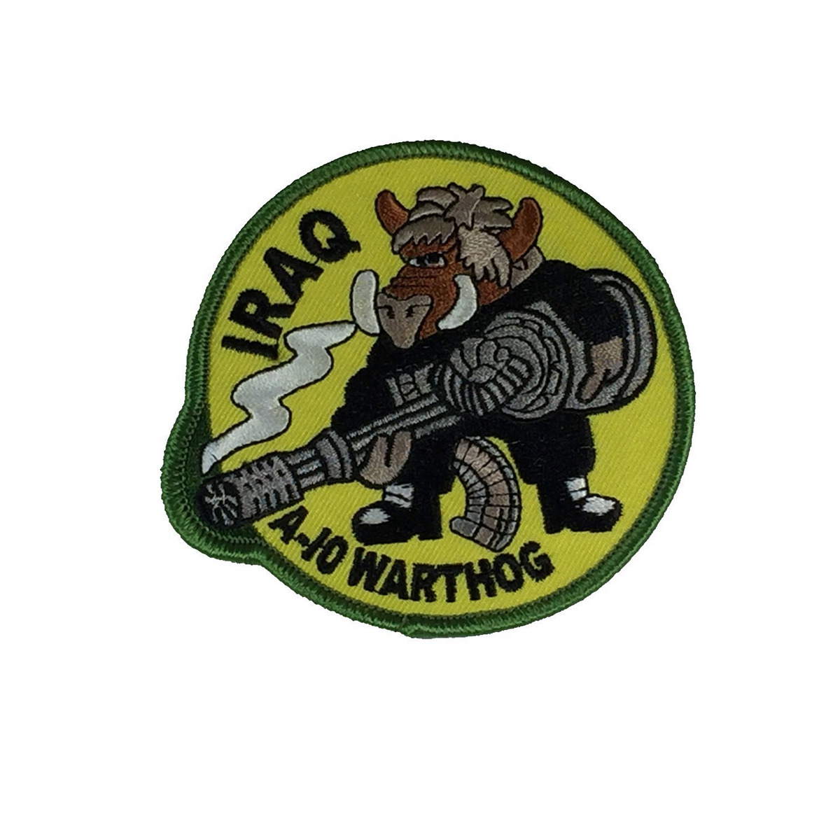 IRAQ A-10 WARTHOG ROUND PATCH - Color - Veteran Owned Business.