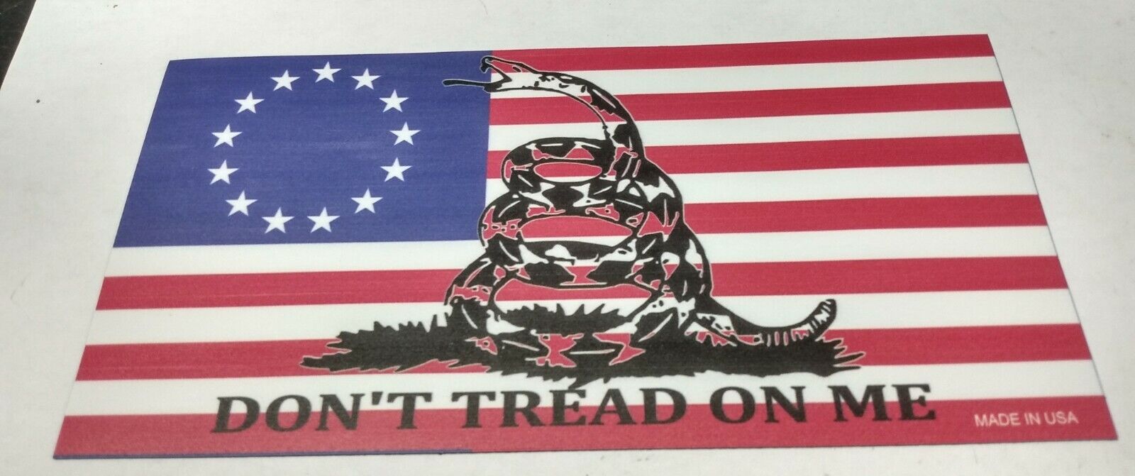 Early USA American Flag Dont Tread on Me Magnet Car Truck Vehicle MADE IN USA
