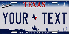 TEXAS  License Plate CUSTOM ADD TEXT PERSONALIZED SPACE SHUTTLE LONESTAR STATE picture