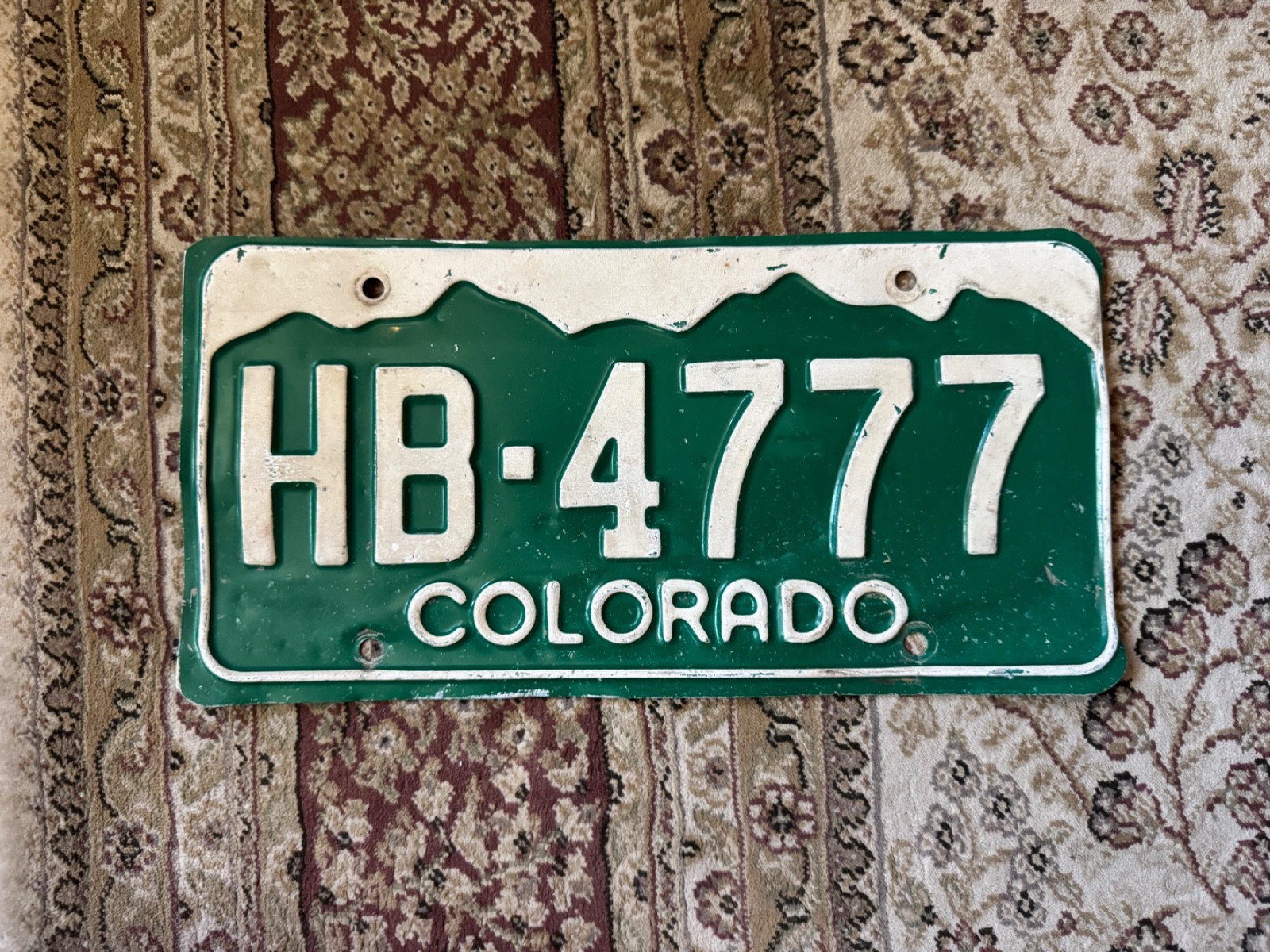1977 Colorado License Plate Triple 7 HB-4777 Pueblo County 1977 Colorado License Plate Triple 7 HB-4777 Pueblo County