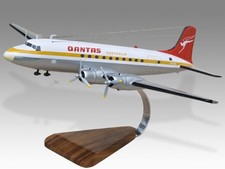 Douglas DC-4 Qantas Desk Wood Airplane New Model Large Scale 1/100 picture
