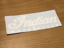 Indian Motorcycle 9” Decal Sticker White Script Small Sticker Window Decal picture