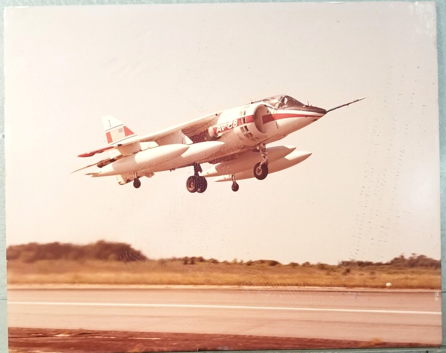 McDonnell Douglas AV-8B Harrier Art Marines Foam Board Publicity 1970s