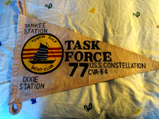 VIETNAM TONKIN GULF YACHT CLUB TASK FORCE 77 USS CONSTELLATION CVA-64 FLAG picture