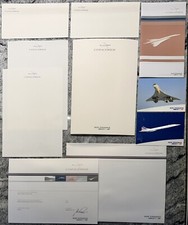 Air France Concorde Stationery Set Certificate Postcards Brochure 2001 picture
