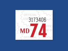 1974 Maryland License Plate Registration Sticker, YOM, MD, Tag picture