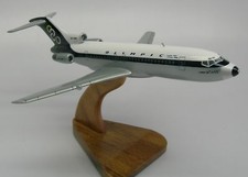 Boeing B-727 Olympic Air B727 Airplane Wood Model Replica Small picture