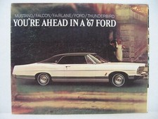 1967 Ford LTD Falcon Mustang Fairlane Thunderbird Car Dealer Brochure Catalog picture