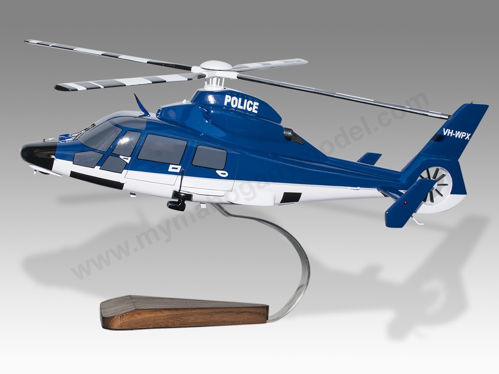 Aerospatiale AS365N3 Dauphin Western Australia Police Wood Model Small 1/48