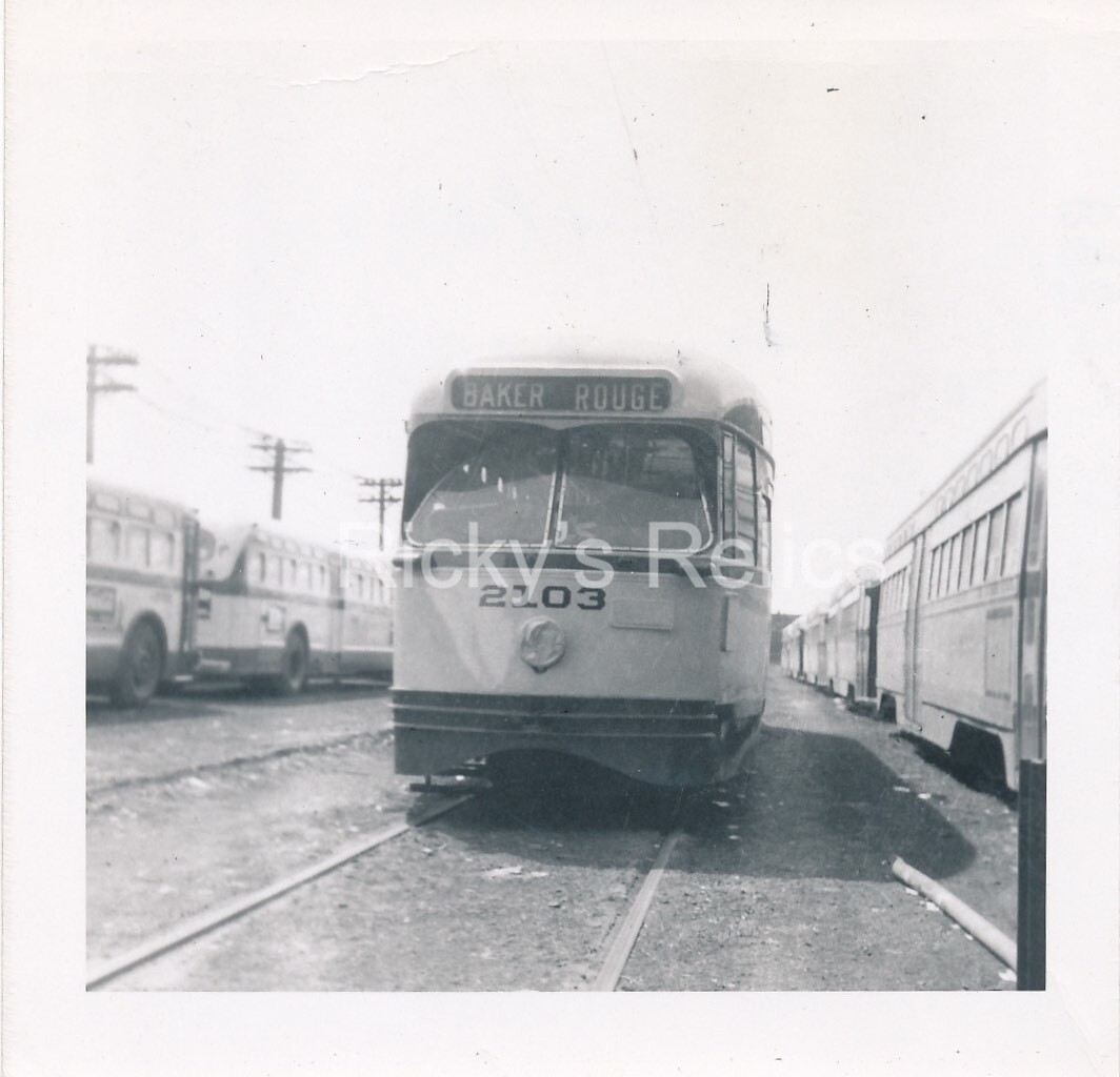 B&W Photo ex-DSR #103 Department of Street Railways Mexico #2103 1956