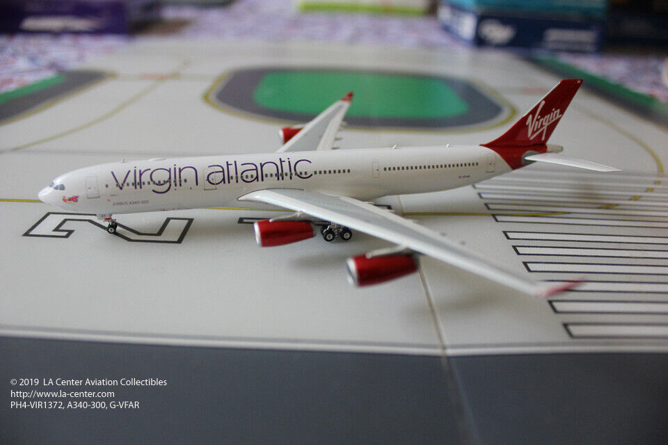 Phoenix Models Virgin Atlantic Airbus A340-300 Current Color Diecast Model 1:400