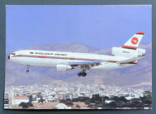 Biman Bangladesh Airlines DC-10-30 S2-ACO Aircraft Postcard picture
