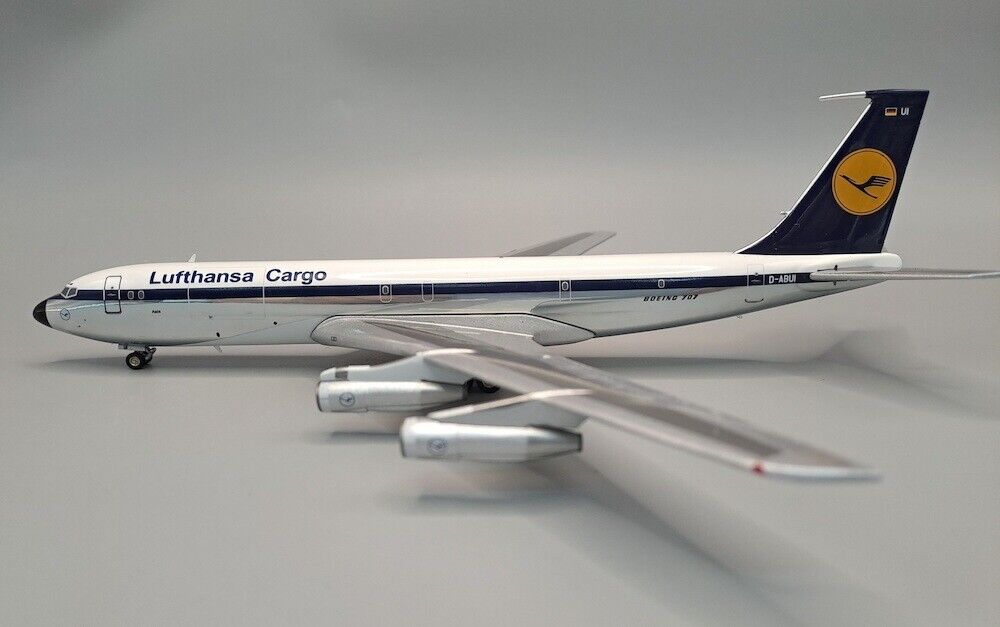 JFox JF-707-3-006P Lufthansa Cargo Boeing 707-300C D-ABUI Diecast 1/200 AV Model