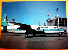 LUXAIR FOKKER F-50 Postcard picture