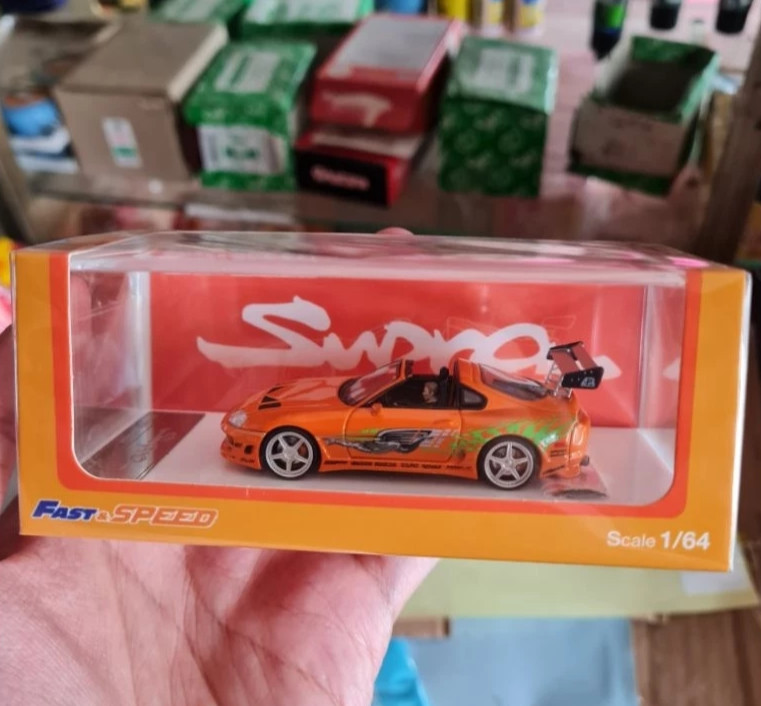 Fast & Speed FS 1/64 Toyota Supra Targa Fast & Furious Orange with Figure Fast & Speed FS 1/64 Toyota Supra Targa Fast & Furious Orange with Figure