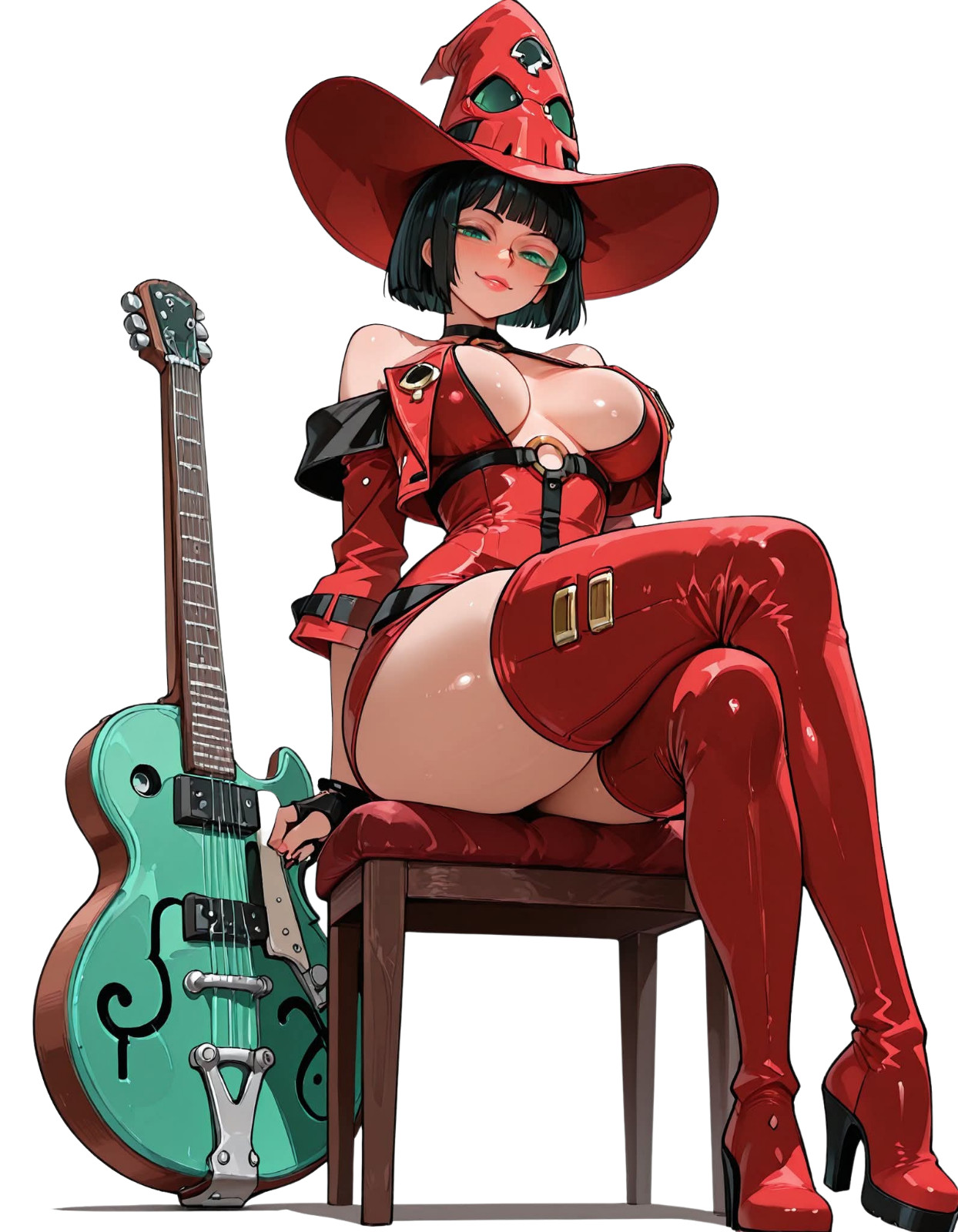 Guilty Gear I-No Anime Die-Cut Sticker 4.5 Guilty Gear I-No Anime Die-Cut Sticker 4.5