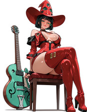Guilty Gear I-No Anime Die-Cut Sticker 4.5