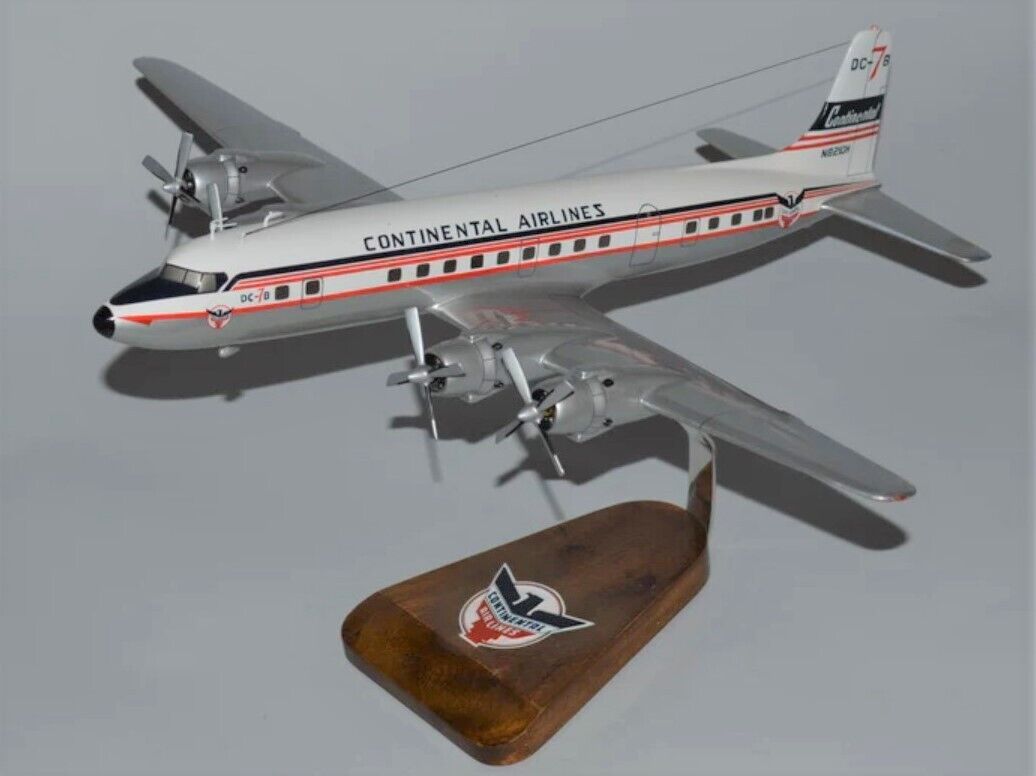 Continental Airlines Douglas DC-7C Old Color Desk Display Model 1/72 SC Airplane