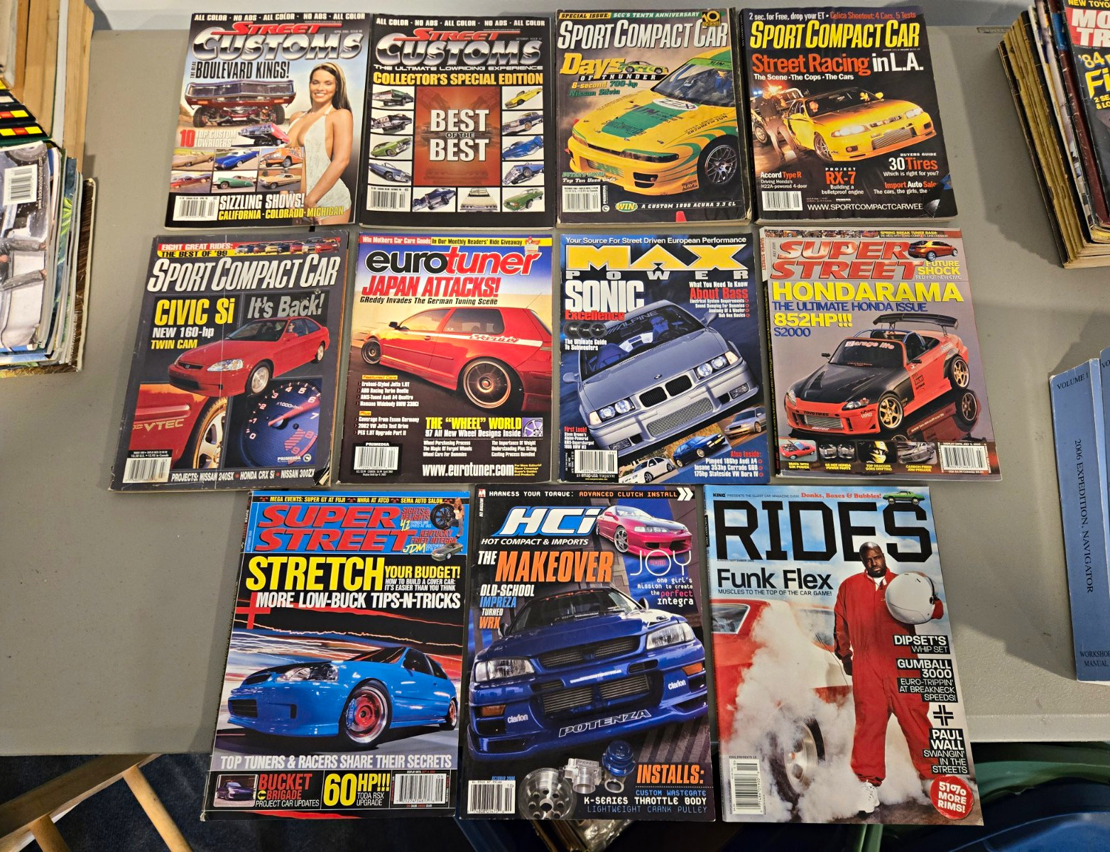 Sport Compact Car/ Tuner Magazine Lot of 11 Issues Custom Cars From the 2000's