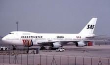 B-747 Scandinavian Airlines - SAS Cargo Airplane Wood Model Regular  picture