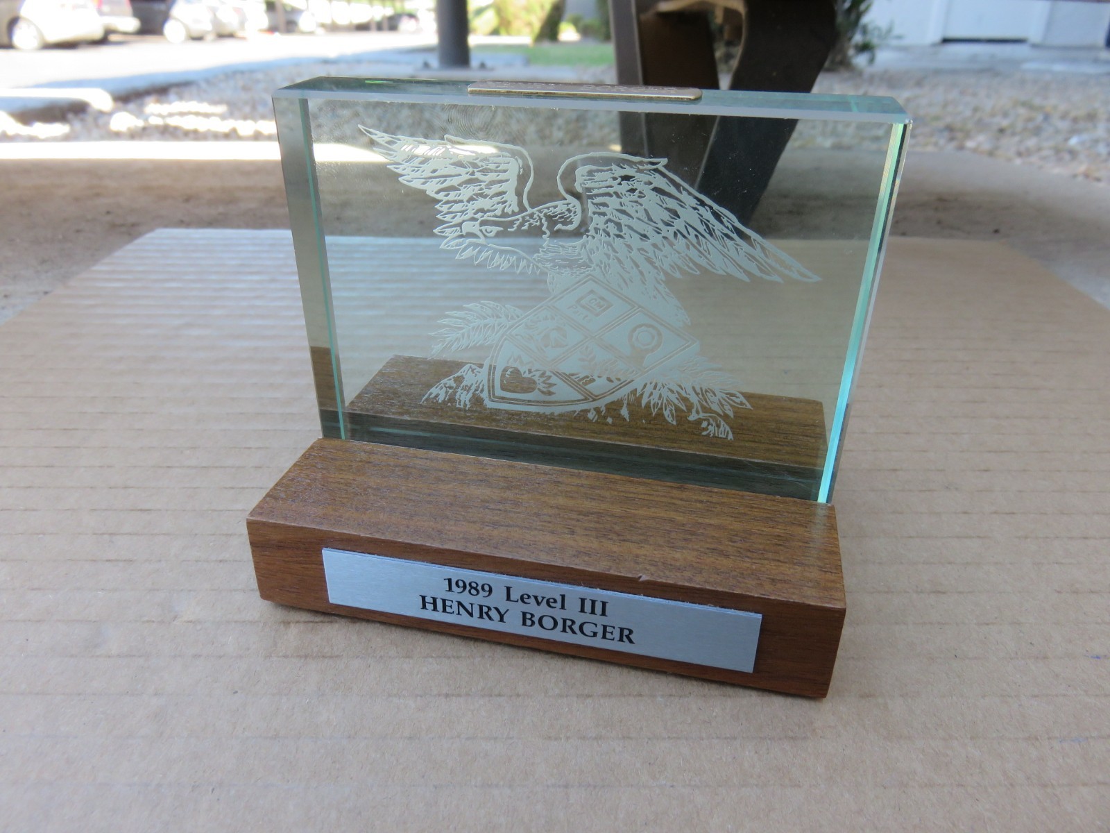 Rare 1989 GM Parts Auto Factory Level 3 Achievement Award General Motors Rare 1989 GM Parts Auto Factory Level 3 Achievement Award General Motors