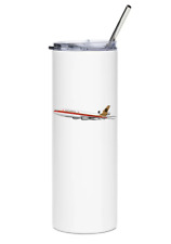 Continental Airlines DC-10 Stainless Steel Water Tumbler with straw - 20oz. picture