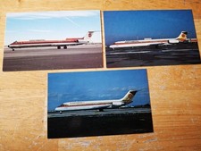 Continental Airlines 3 Postcards Douglas DC-9-32 MD-80 MD-82 picture