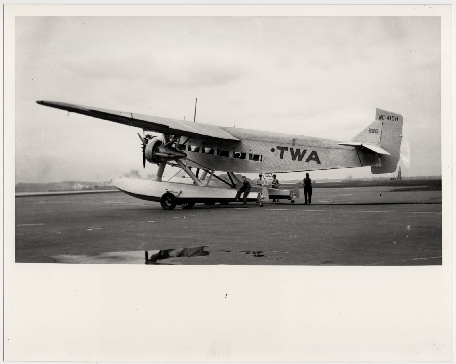 TWA Ford Trimotor Tin Goose Floatplane Seaplane NC-410H Fleet 620 Photo 8x10