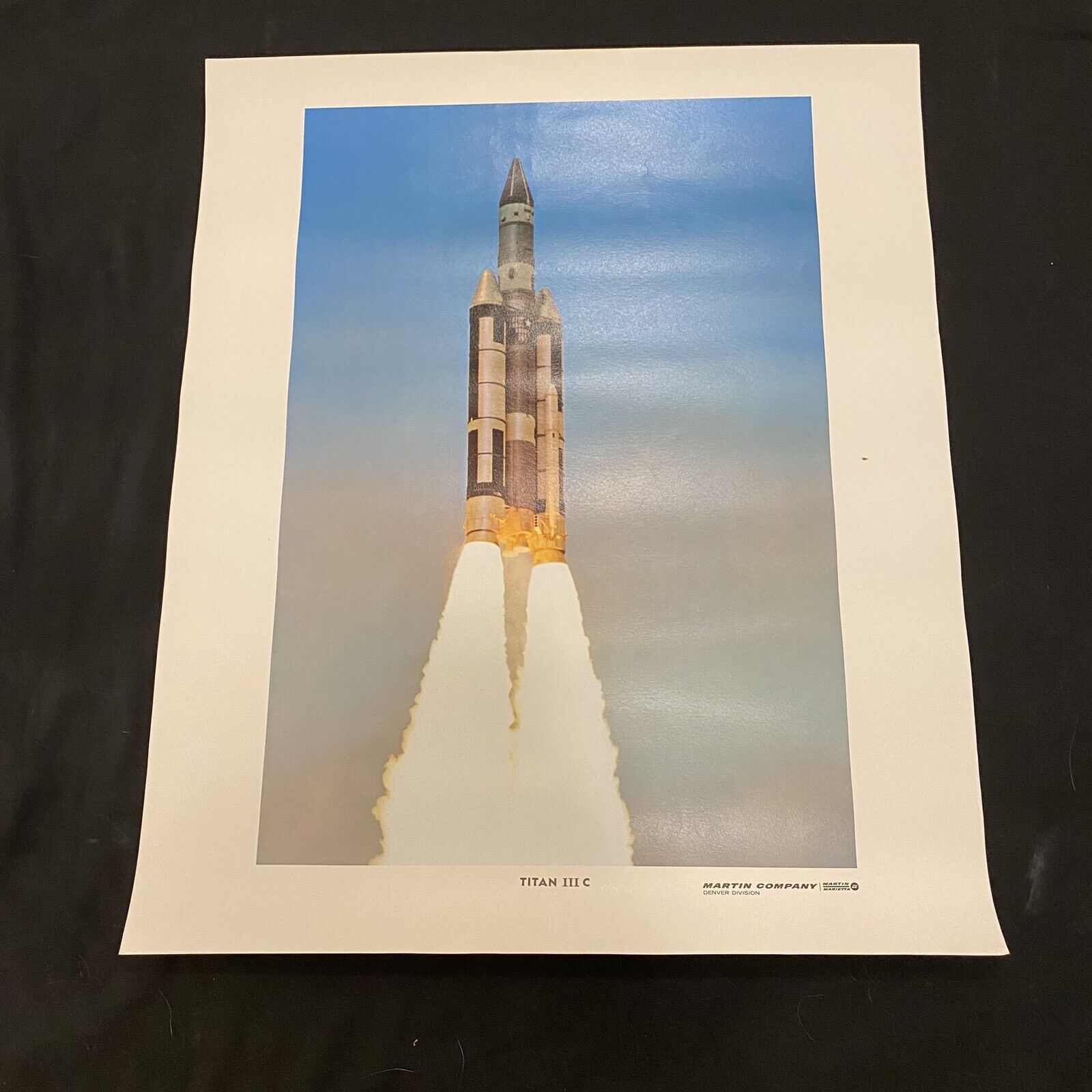 Vintage Lockheed Martin Marietta Titan III C Rocket Launch Poster 20” x 24” #2