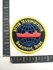 Vtg Ver 2 Trucking & Shipping SUTTON TRANSPORTATION BEAUMONT Texas Patch 07E0 picture