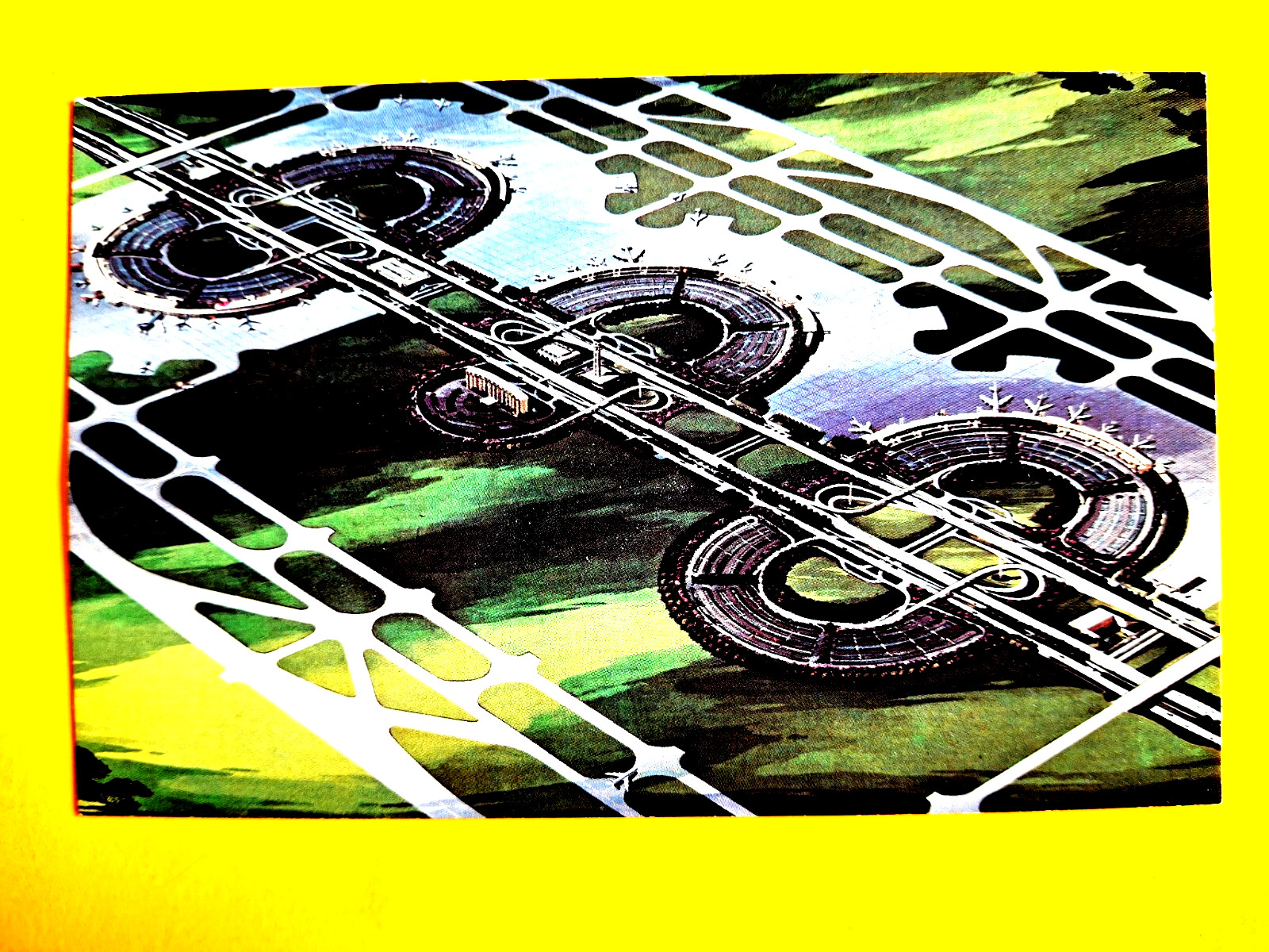 Dallas/Ft Worth International Airport Postcard 1973 Airport Issue Dallas/Ft Worth International Airport Postcard 1973 Airport Issue