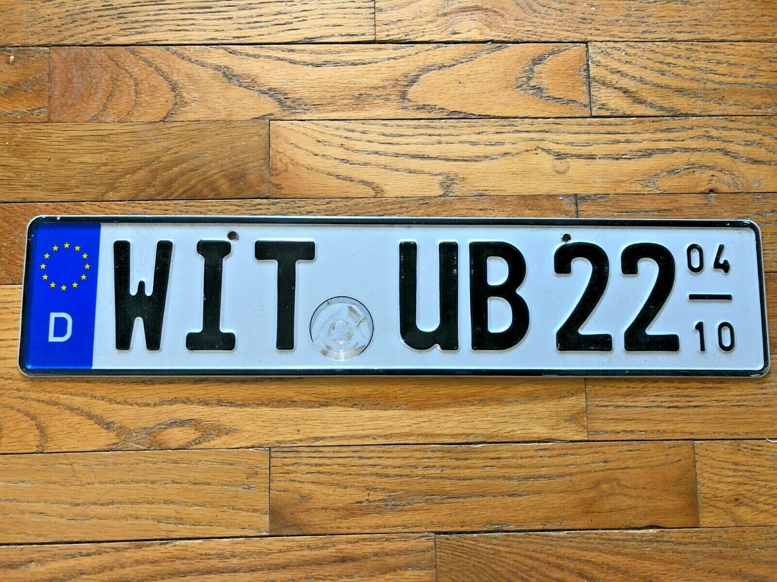 German Seasonal License Plate- Good Condition German Seasonal License Plate- Good Condition