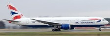 B-767 British Airways B767 Airplane Desktop Kiln Dry Wood Model picture