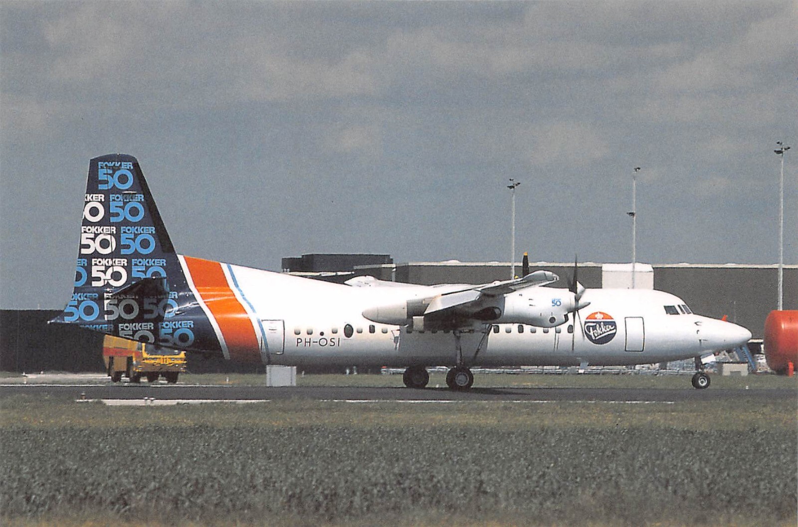 Airline Postcards FOKKER F 50 FOKKER PH-OSI Airline Postcards FOKKER F 50 FOKKER PH-OSI