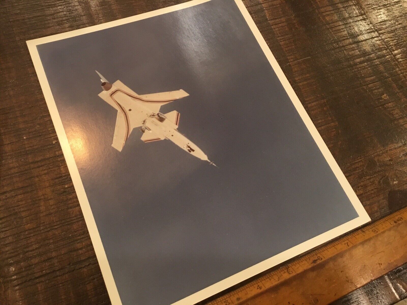 ORIGINAL VINTAGE GRUMMAN X-29 AIRCRAFT IN FLIGHT PHOTO