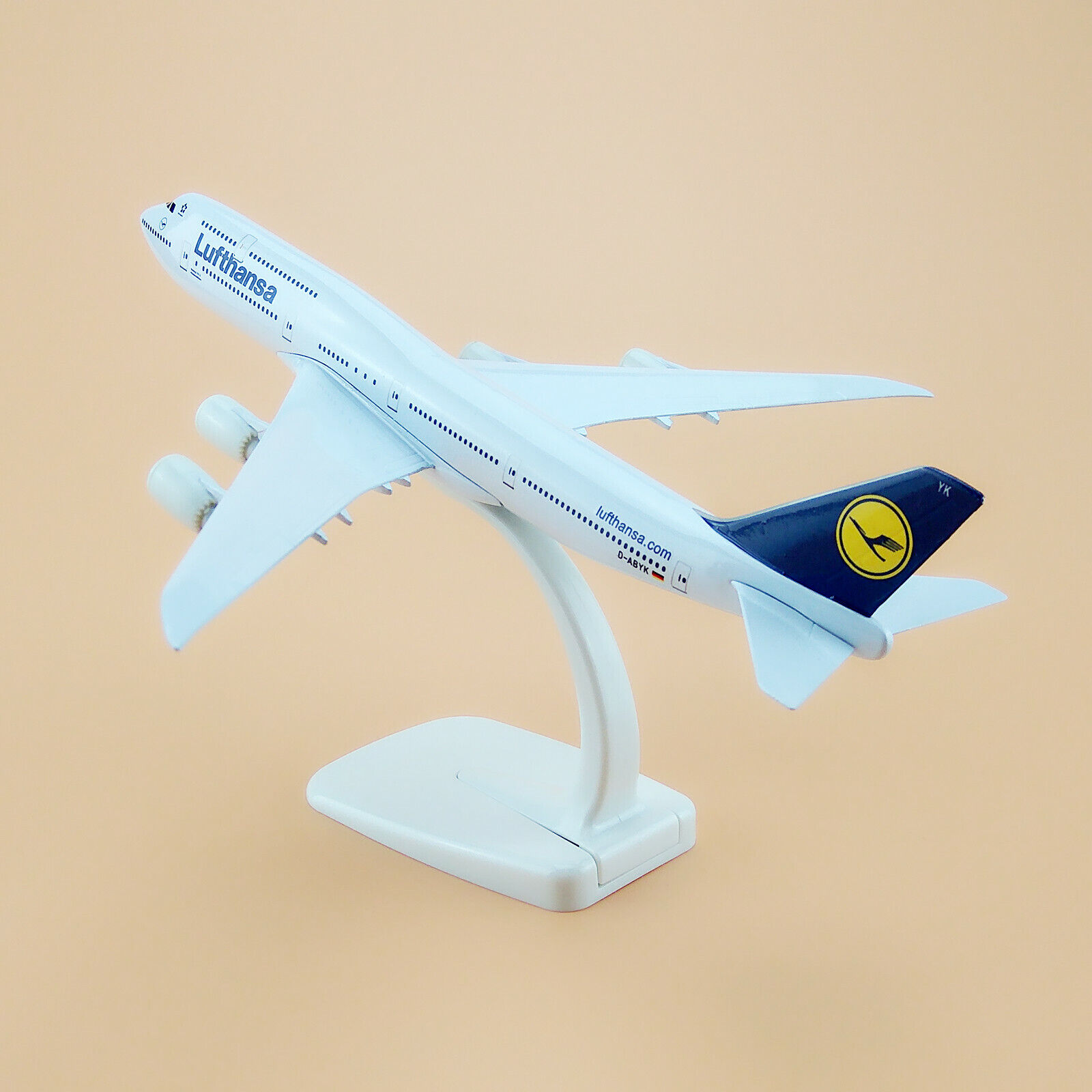 Germany Lufthansa Boeing 747 Airlines Airplane Model Plane Metal Aircraft 20cm