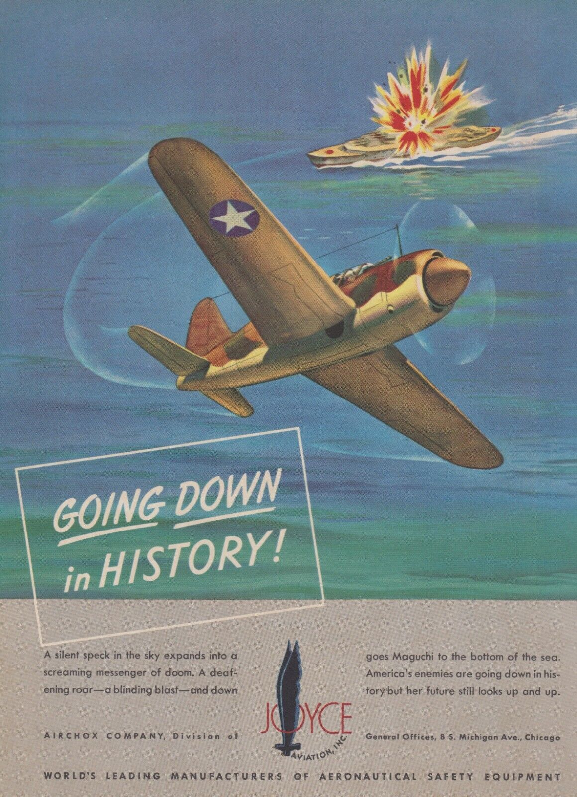 Aviation Magazine Print - Airchox Company and Brewster Buccaneer  (1943)