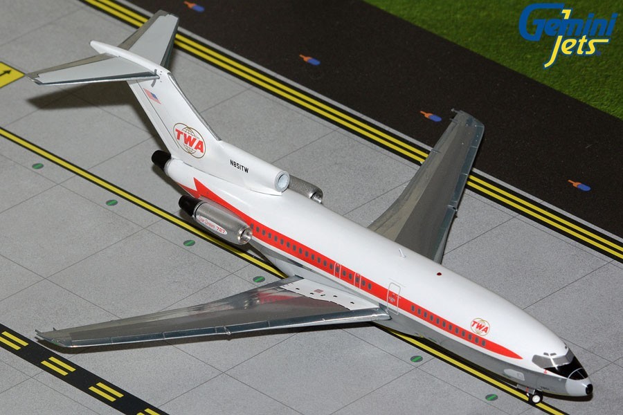 GEMINI200 (G2TWA946) TWA 727-100 1:200 SCALE DIECAST METAL MODEL