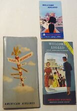 1960 American Airlines Welcome Aboard 36 Page & 64 Page Booklets + Folder picture