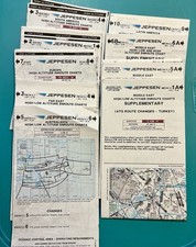 11 JEPPESEN PILOT CHARTS SET— ALL DIFFERENT picture