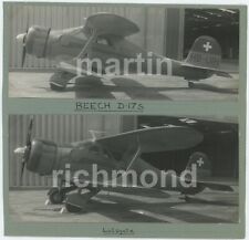 Beech D-17S HB-UIH Lulsgate Lot of 2 Original Photos, CX023 picture