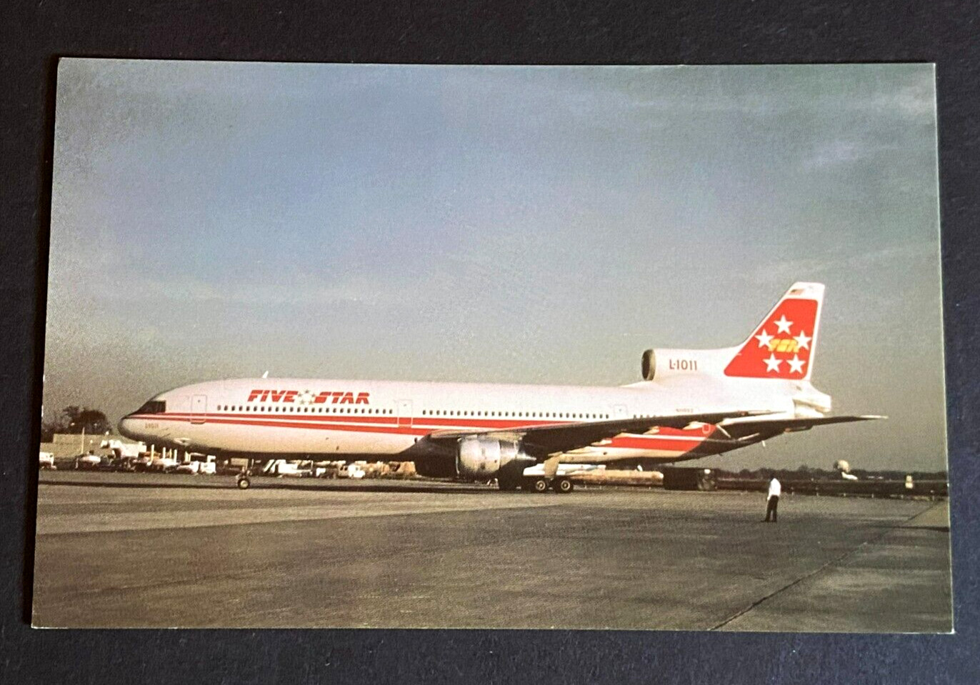 Five Star Airlines Lockheed L1011 Aircraft Postcard