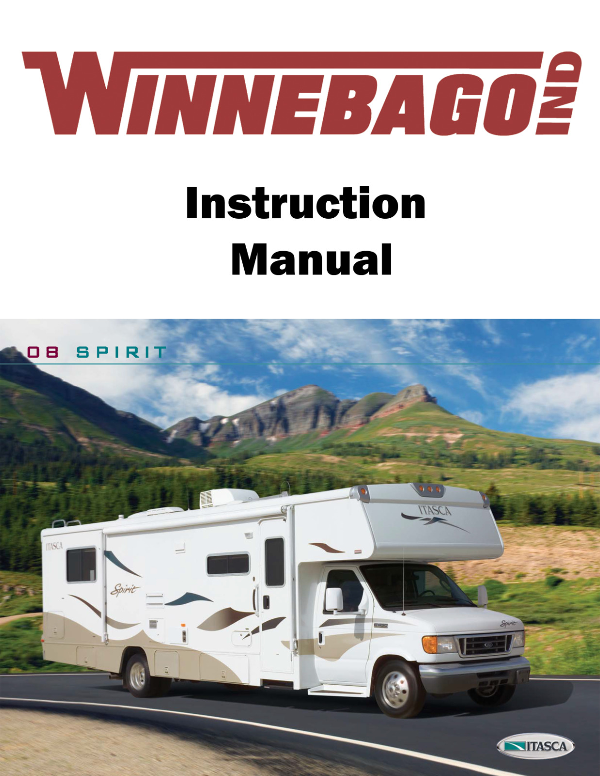 2008 Winnebago Spirit Home Owners Operation Manual User Guide Coil Bound