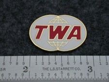 TWA  /  TRANS WORLD AIRLINES TWIN GLOBES LOGO PIN. picture