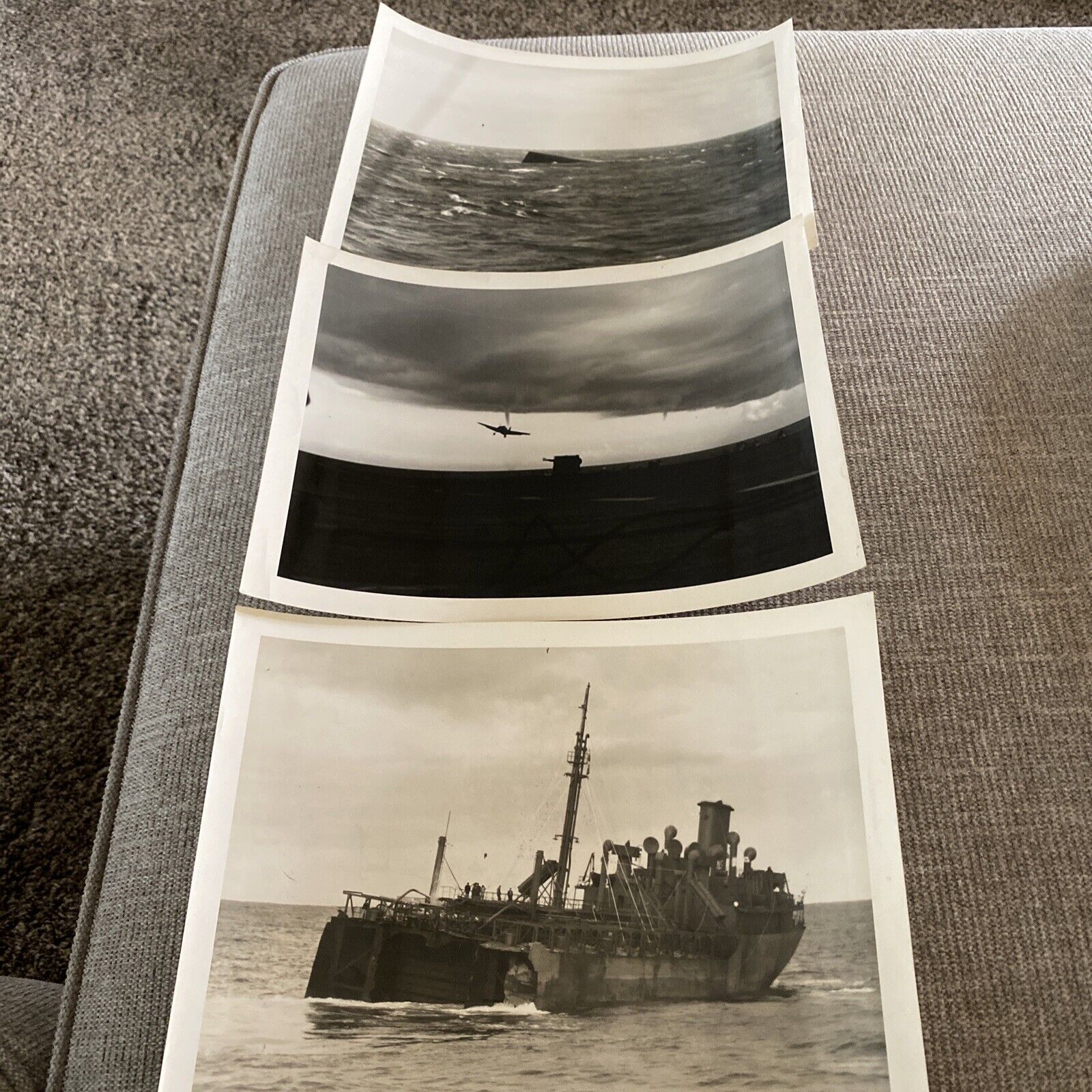 1944  U. S.S. SACKETTS. U.S.S. WOLVERINE ORIGINAL PHOTOGRAPH NAVY   PHOTOS USS