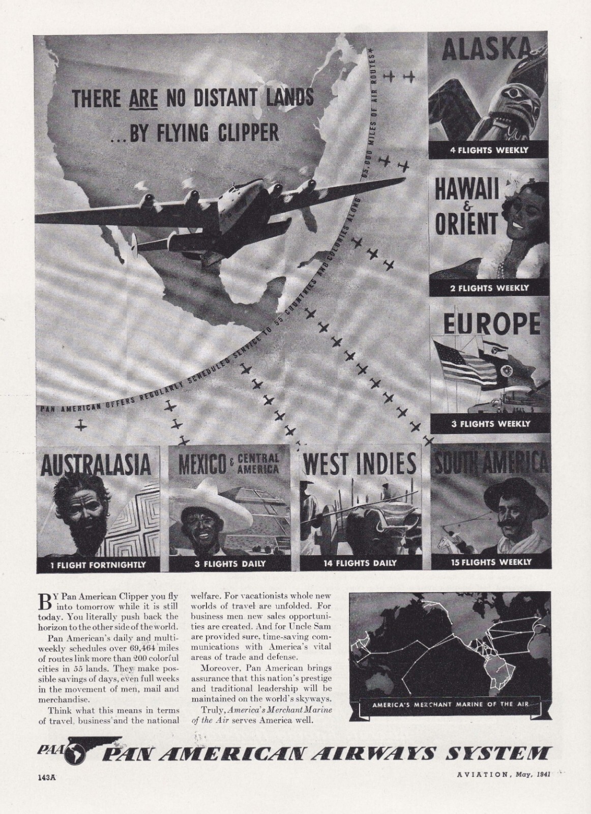 1941 Pan American Airways ad 9/1/2024i