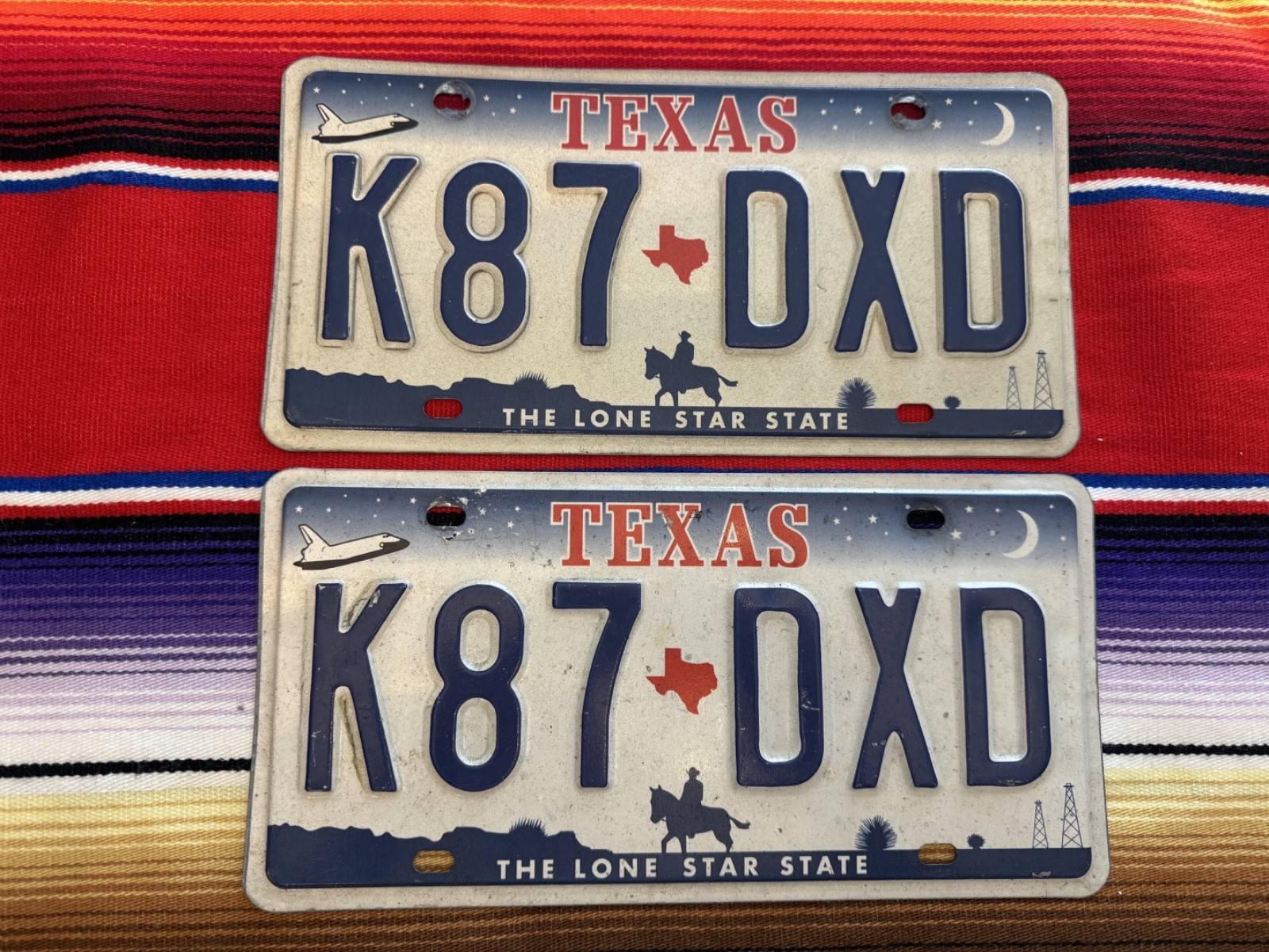 2000- 2002-2003--2004 TEXAS LICENSE PLATES 5 SPACE SHUTTLE PASSENGER K87DXD 2000- 2002-2003--2004 TEXAS LICENSE PLATES 5 SPACE SHUTTLE PASSENGER K87DXD