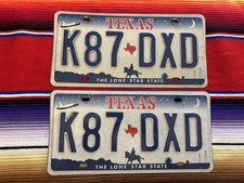 2000- 2002-2003--2004  TEXAS LICENSE PLATES 5 SPACE  SHUTTLE PASSENGER K87DXD picture