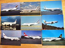 Boeing 737-500 9 Airlines Postcards Mixed Lot Unused picture