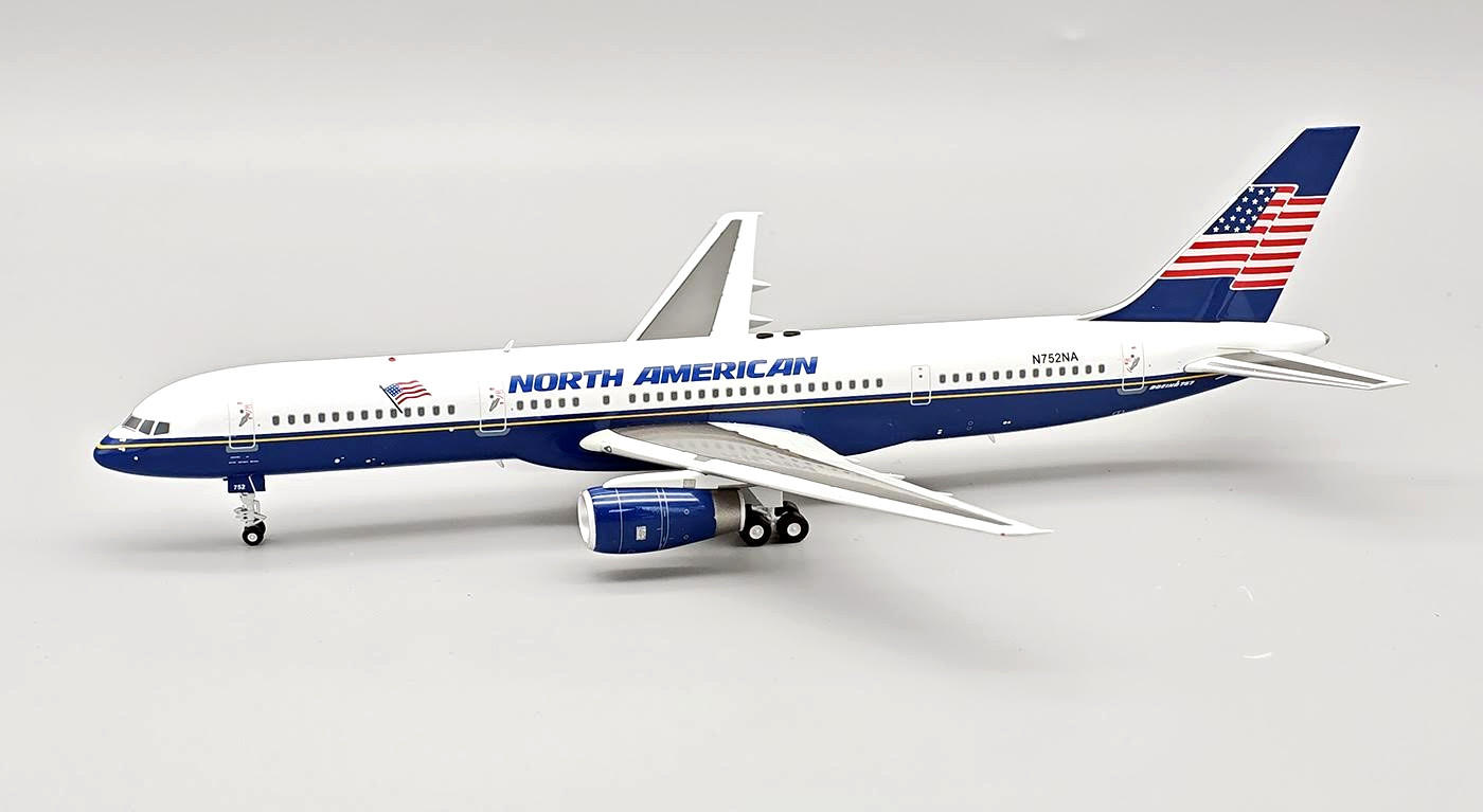 InFlight200 Boeing 757-28A North American Airlines N752NA with stand InFlight200 Boeing 757-28A North American Airlines N752NA with stand